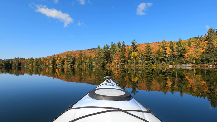 Foliage mirrored on Kettle Pond