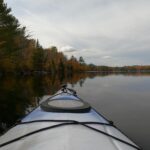 Groton's Ricker Pond during foliage, via kayak.